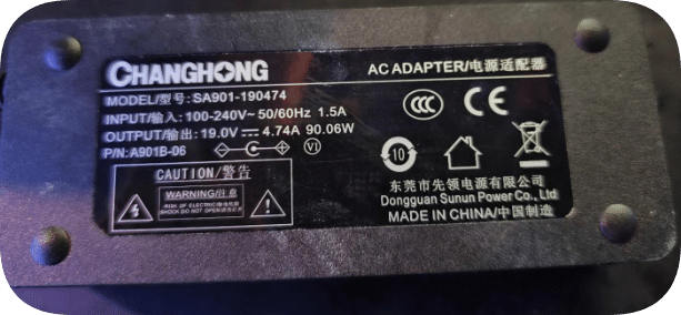 *Brand NEW* 19V 4.74A 90.06W Power Supply Fit for Leading SA901-190474 Adapter Power Supply